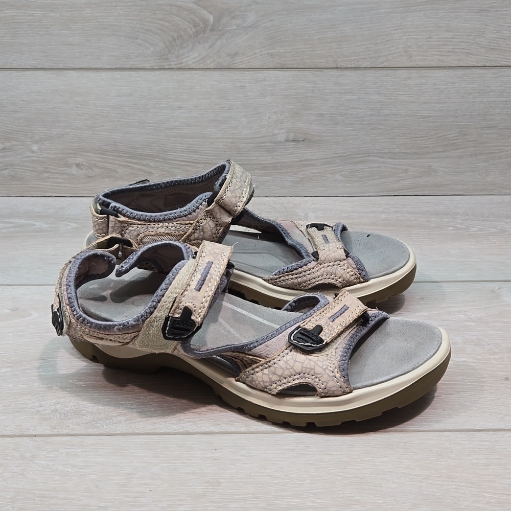 Ecco Womens Yucatan Outdoor Hiking Comfort Sandals shoes sz 39/8-8.5